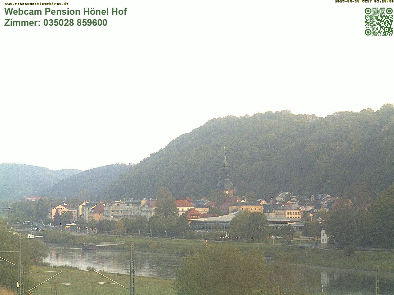 Elbsandsteingebirge - Webcam Bad Schandau